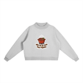 Essential Fleece Mock-Neck Crew Sweatshirt